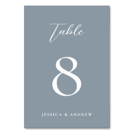 Minimalistisch stoffig blauw & Wit Eenvoudig Bruil Kaart