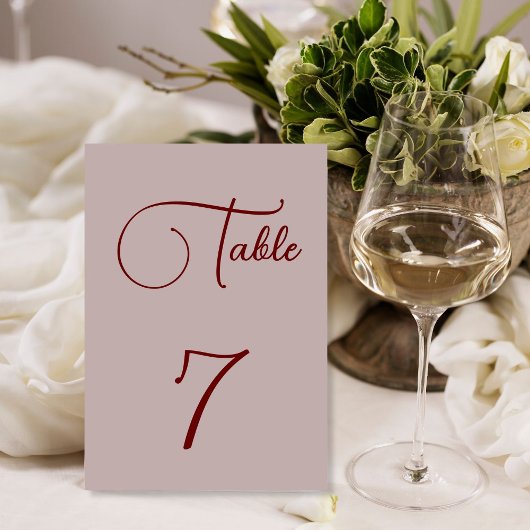 Minimalistisch stoffig Roos Kaart