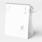 Minimalistisch Stoffig Roze Bloesem Favoriet Dozen Bedankdoosjes (Achterkant)