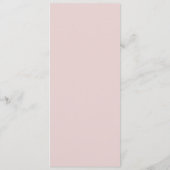 Minimalistisch stoffig roze menu (Achterkant)
