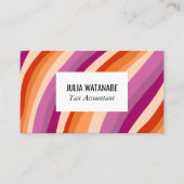 Minimalistisch Stripes Handmade Lines SocialMedia  Visitekaartje (Voorkant)