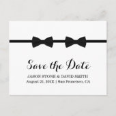 Minimalistisch Stropdas voor weduwschap met homopa Aankondigingskaart (Voorkant)