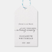 Minimalistisch stuifmeel cadeaulabel (Voorkant)