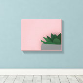 Minimalistisch succulent canvas afdruk (Insitu (Houten vloer))