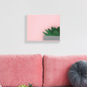 Minimalistisch succulent canvas afdruk (Insitu (Woonkamer))