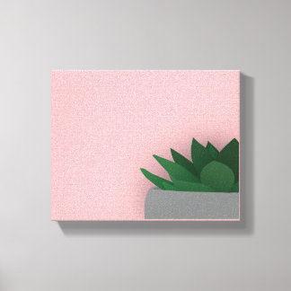 Minimalistisch succulent canvas afdruk