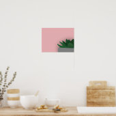 Minimalistisch succulent poster (Keuken)