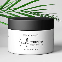 Minimalistisch Suiker Scrub Body Butter Jar Wrap L Waterfles Etiket