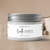 Minimalistisch Suiker Scrub Body Butter Jar Wrap L Waterfles Etiket