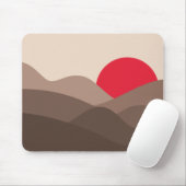 Minimalistisch Sun Saddle Brown Muismat (Met muis)
