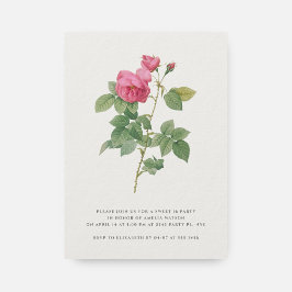 Minimalistisch Sweet 16 Botanische Bloemen Kaart