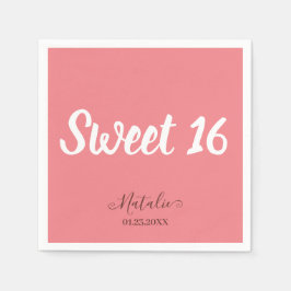 Minimalistisch Sweet 16 Party Napkins Servet