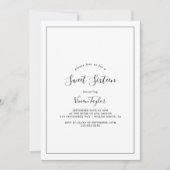 Minimalistisch Sweet Sixteen Birthday Kaart (Voorkant)