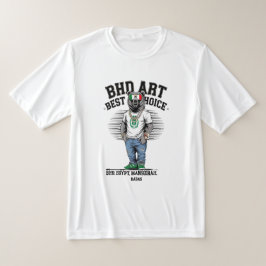 Minimalistisch T-Shirt Design BHD ART vet silhouet