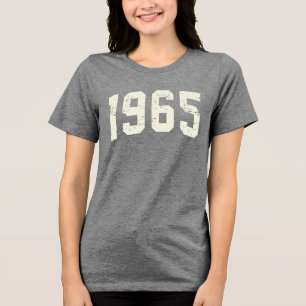 Minimalistisch T-shirt uit 1965   60e verjaardag c