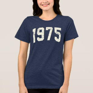Minimalistisch T-shirt uit 1975   50e verjaardag c
