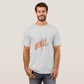 Minimalistisch T-shirt voor 'Human Being' van de m (Voorkant volledig)