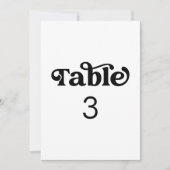 Minimalistisch tabelnummer voor retro (Voorkant)