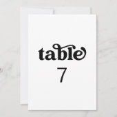 Minimalistisch tabelnummer voor retro (Voorkant)