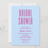 Minimalistisch Tall Sans Serif Vrijgezellenfeest Kaart (Voorkant)