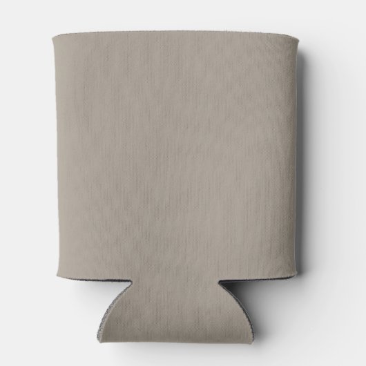 Minimalistisch Taupe Bruin Elegant Huwelijk Custom Blikjeskoeler (Achterkant)