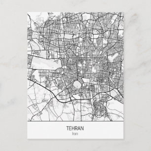 minimalistisch Teheran Iran Briefkaart