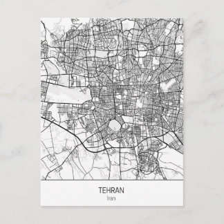 minimalistisch Teheran Iran Briefkaart
