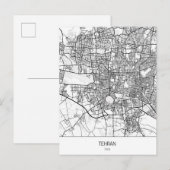 minimalistisch Teheran Iran Briefkaart (Voorkant / Achterkant)