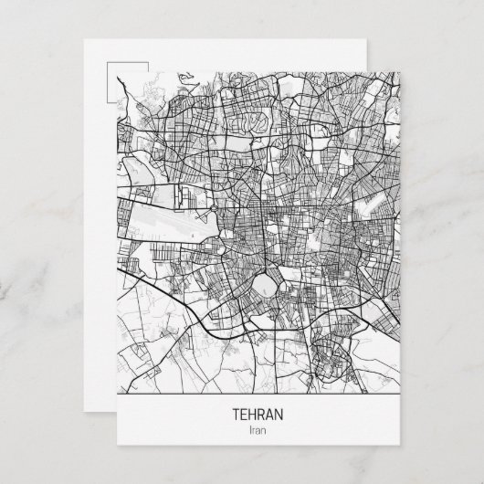 minimalistisch Teheran Iran Briefkaart (Voorkant / Achterkant)
