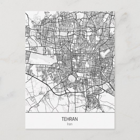 minimalistisch Teheran Iran Briefkaart (Voorkant)