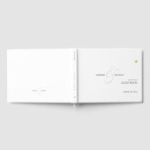 minimalistisch teken onze bruiloft gastenboek (Volledig)