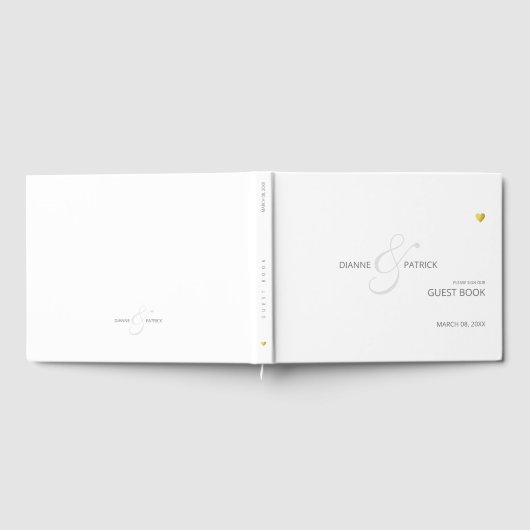 minimalistisch teken onze bruiloft gastenboek (Volledig)