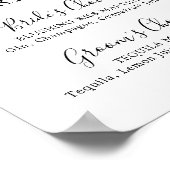 Minimalistisch teken voor Drink handtekeningen Poster (Hoek)