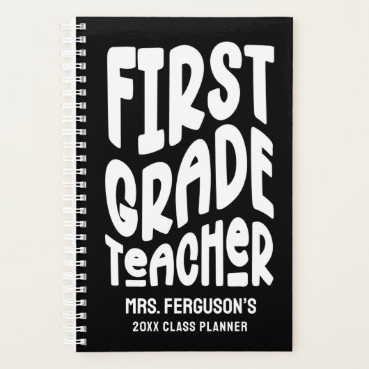 Minimalistisch Tekstontwerp voor Eerstegraads Lera Planner (Voorkant)