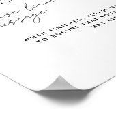 Minimalistisch Telefoonbericht Audio Gastenboek Si Poster (Hoek)