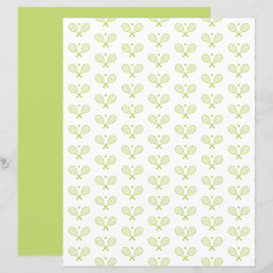 Minimalistisch Tennis Patroon Scrapbook Papier