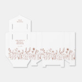 Minimalistisch Terracota Wildflower Vrijgezellenfe Bedankdoosjes (Uitgevouwen)