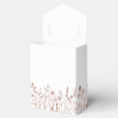 Minimalistisch Terracota Wildflower Vrijgezellenfe Bedankdoosjes (Geopend)