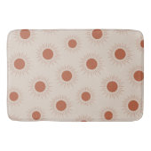 Minimalistisch Terracotta Abstract Boho Zonnepatro Badmat (Voorkant)