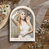 Minimalistisch Terracotta Arch Foto Vrijgezellenfe Kaart