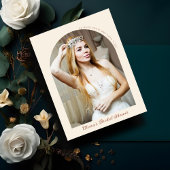 Minimalistisch Terracotta Arch Foto Vrijgezellenfe Kaart