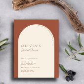 Minimalistisch Terracotta Arch Foto Vrijgezellenfe Kaart