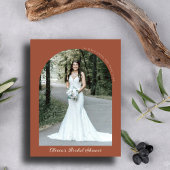 Minimalistisch Terracotta Arch Foto Vrijgezellenfe Kaart