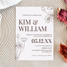 Minimalistisch terracotta Boho Wedding