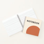 minimalistisch terracotta Notitieboek (Binnen)