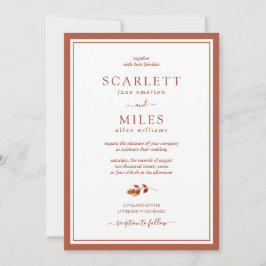 Minimalistisch terracotta-vallei over de grens kaart