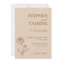 Minimalistisch terracotta verbrand Sinaasappel Boh