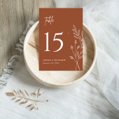 Minimalistisch terracotta verbrand Sinaasappel Boh Kaart