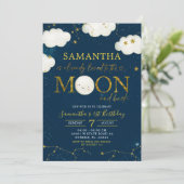 Minimalistisch thema 's rond de nacht van de maan  kaart (Staand voorkant)