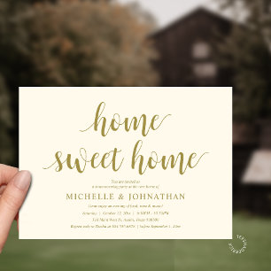 Minimalistisch thuisfeestje 'Home Sweet Home' Kaart